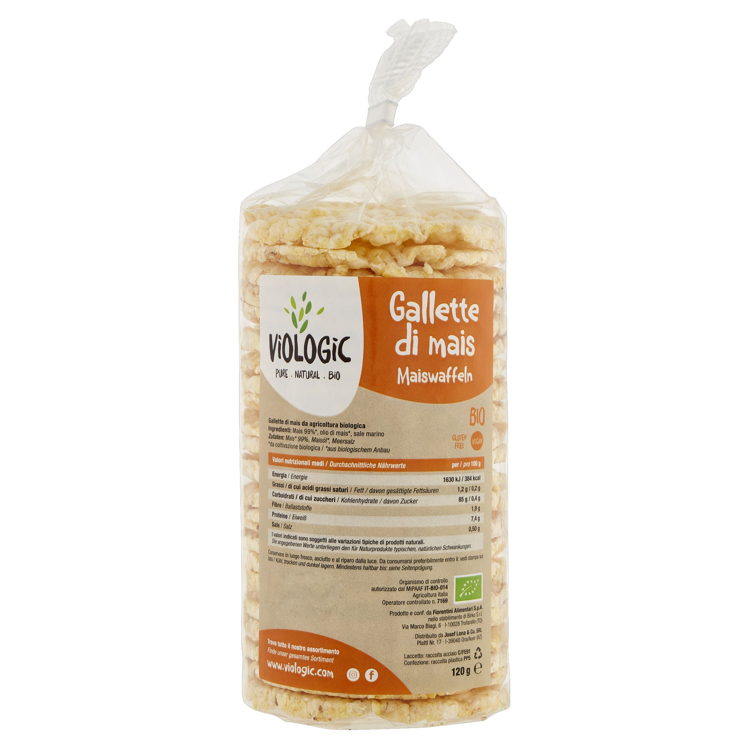 Galette di mais bio salate 120g