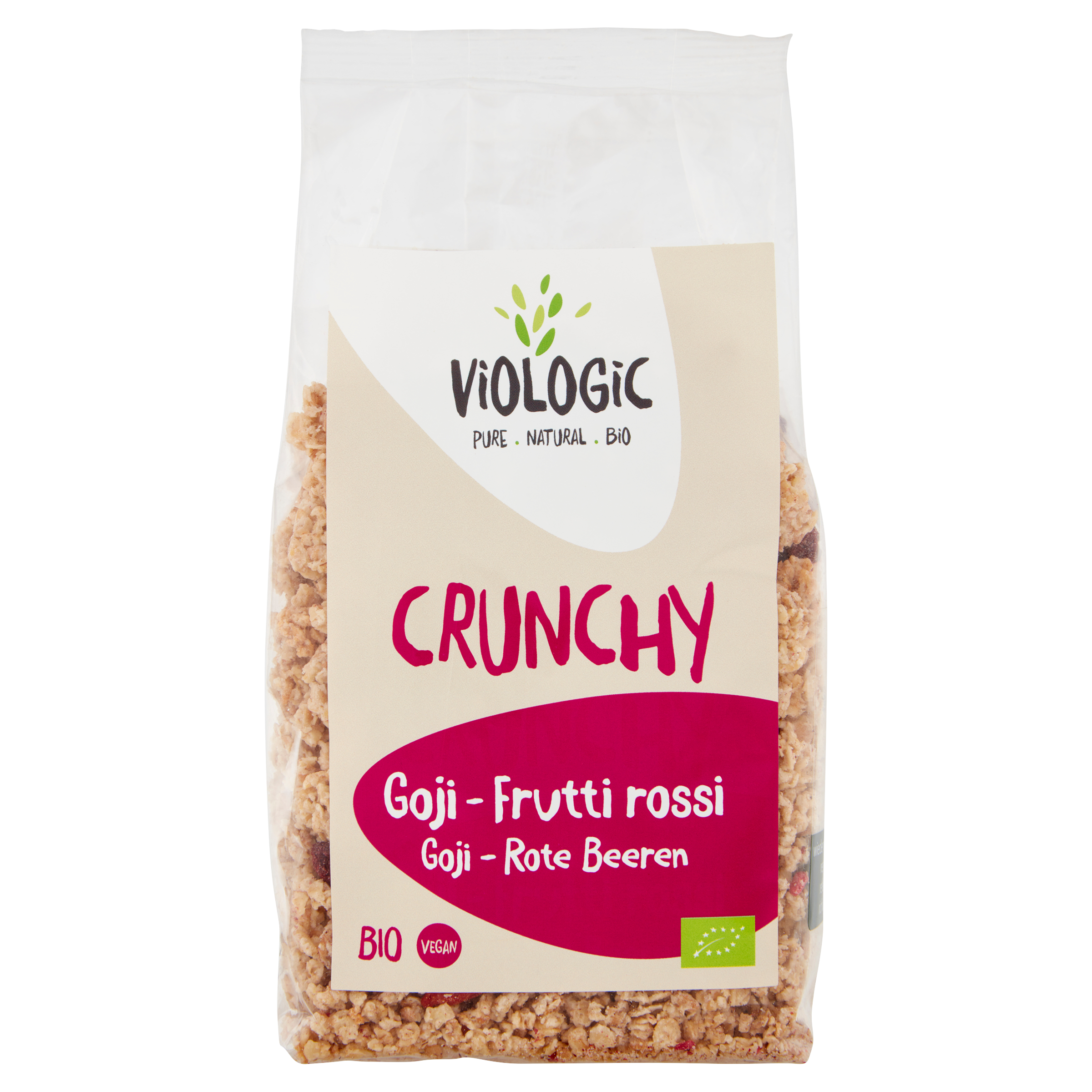 Cereali croccanti con frutti rossi e bacche di goji bio 375g