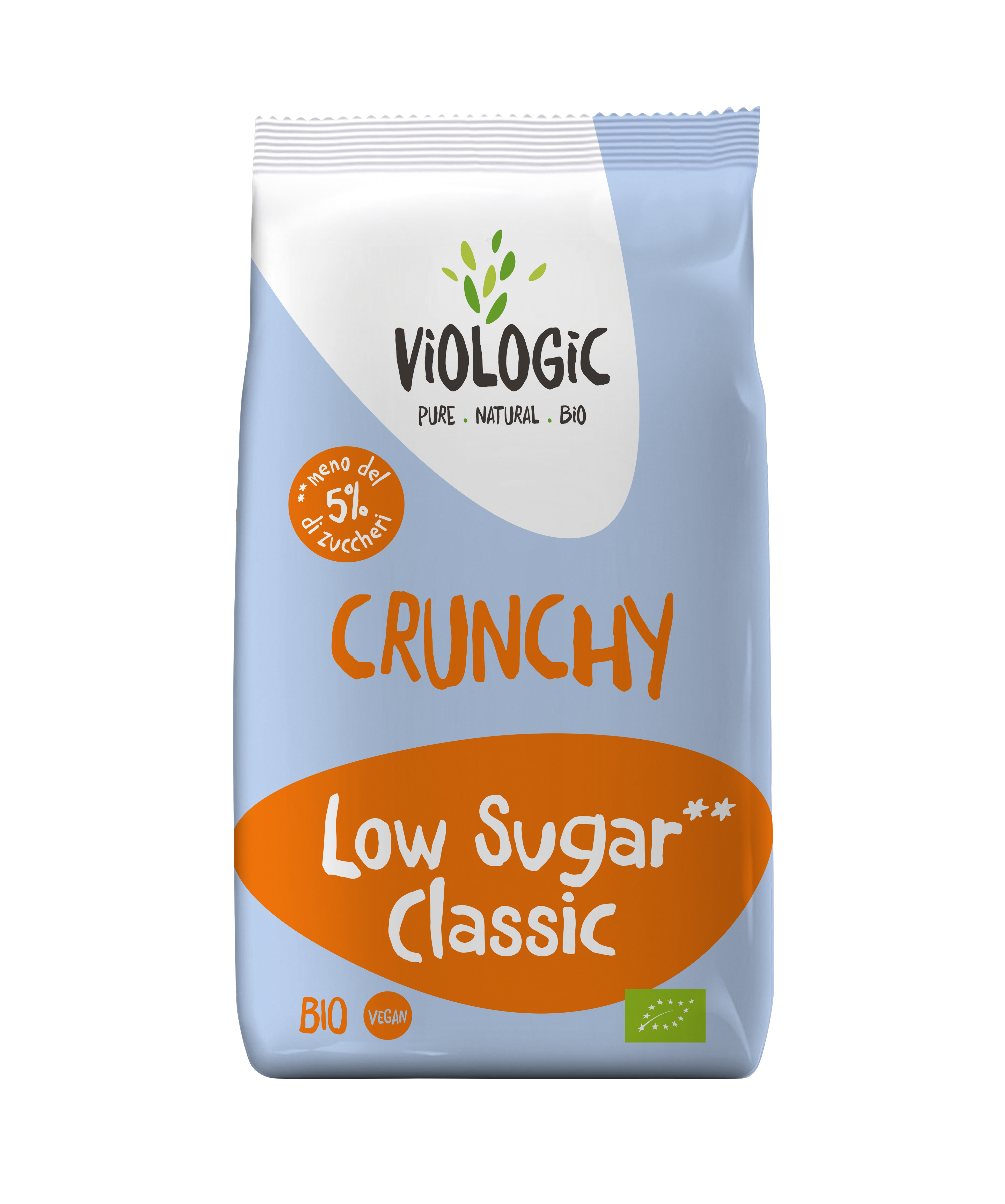Viologic Crunchy LOW SUGAR Classic Bio 375g