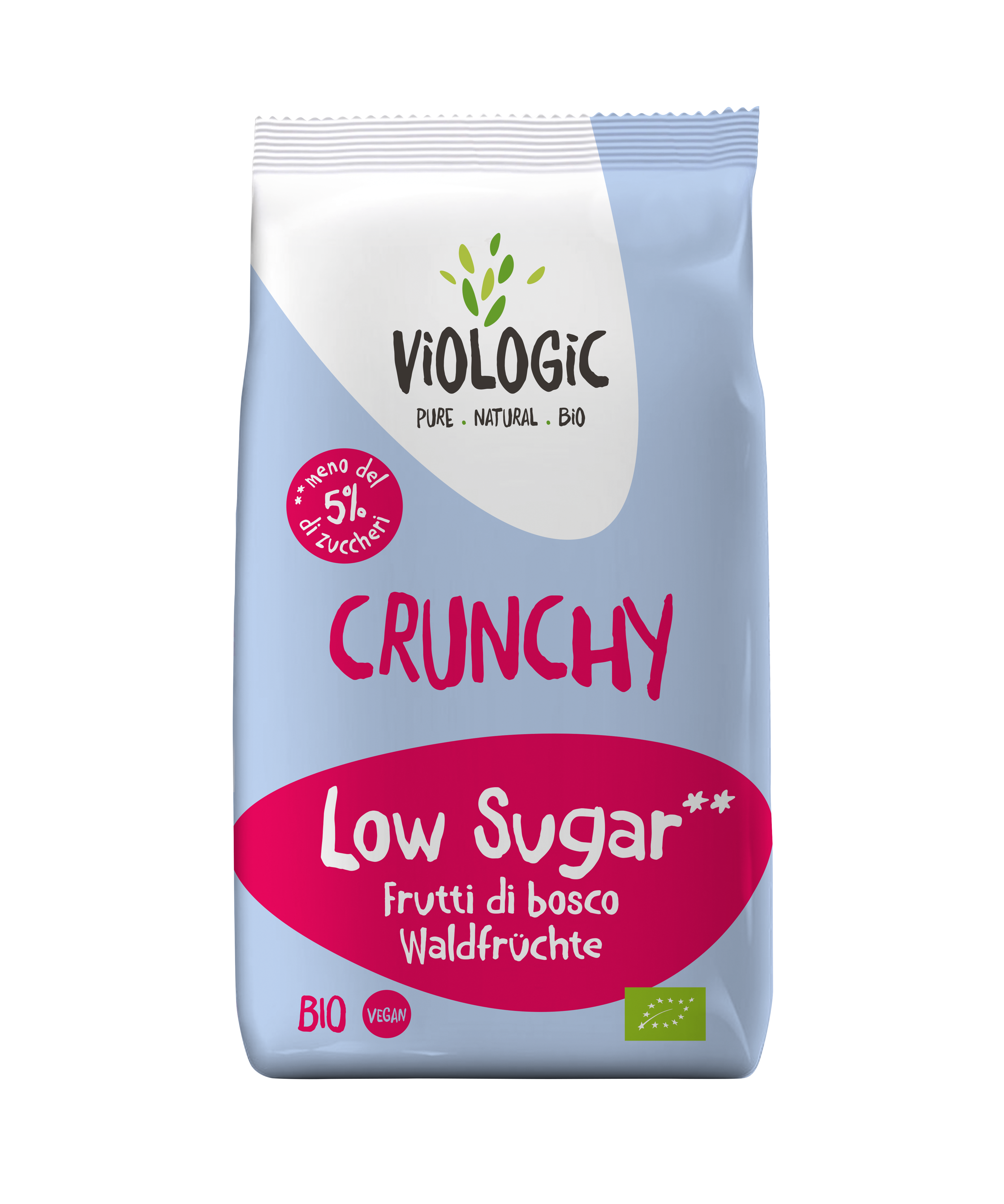 Viologic Crunchy LOW SUGAR Waldfrüchte Bio 375g