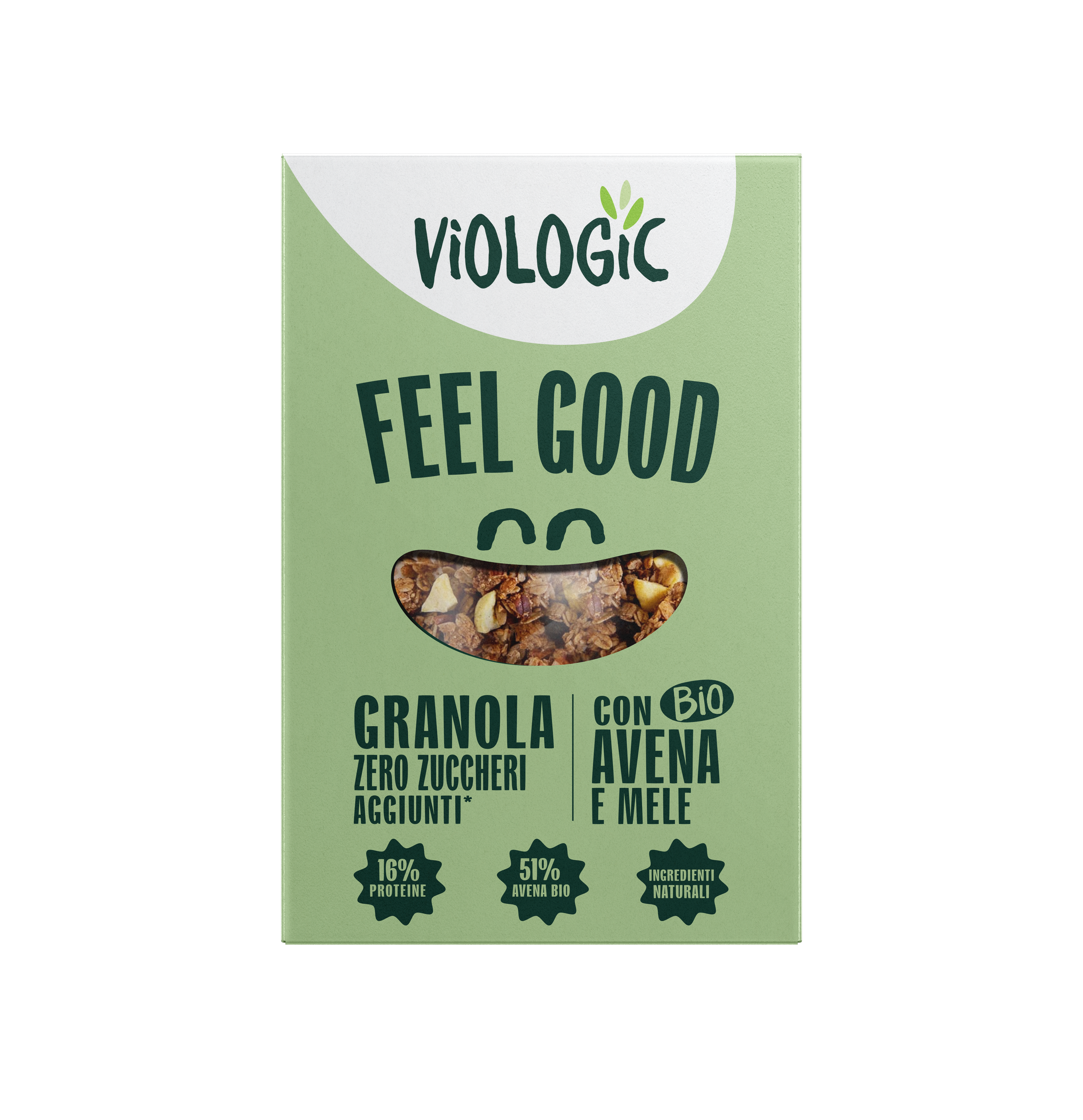 Granola con avena e miele zero zuccheri aggiunti 250g Bio
